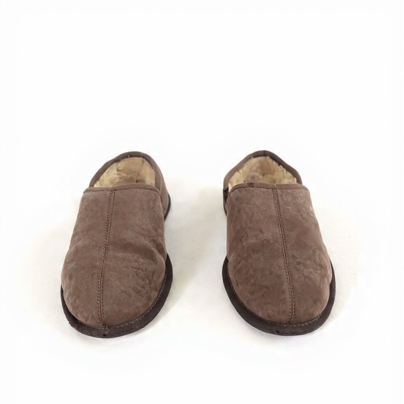 Brown Suede UGG Sheepskin Lined Boots - Cozy Winter Slippers Size 9. - Picture 1 of 8